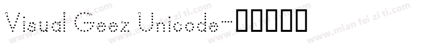 Visual Geez Unicode字体转换